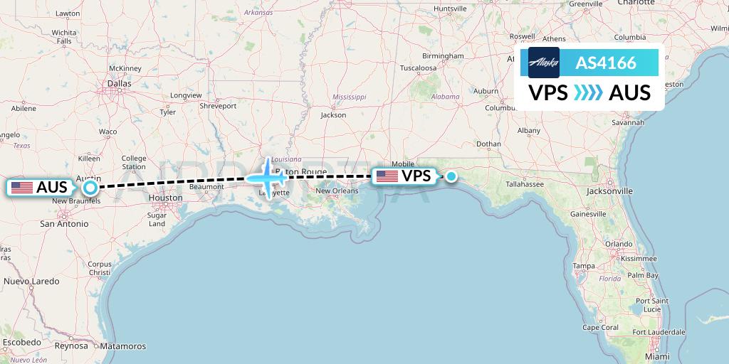 AS4166 Flight Status Alaska Airlines Valparaiso to Austin (ASA4166)