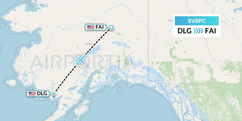 8V8PC Flight Status Wright Air Service Dillingham to Fairbanks (WRF8PC)