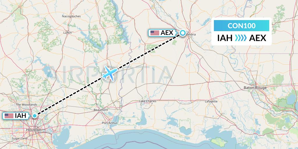 CON100 Flight Status Conocophillips Aviation Alaska Houston to Alexandria