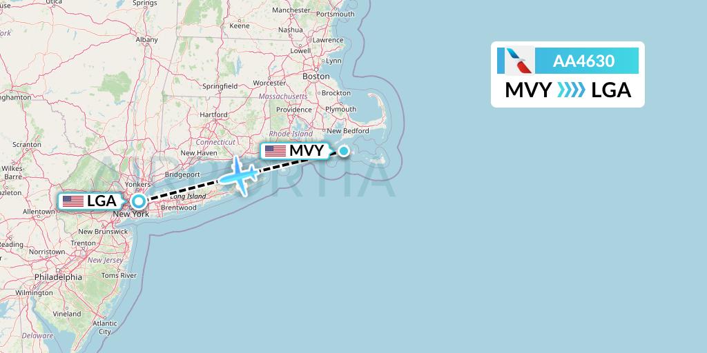 AA4630 Flight Status American Airlines Martha's Vineyard to New York