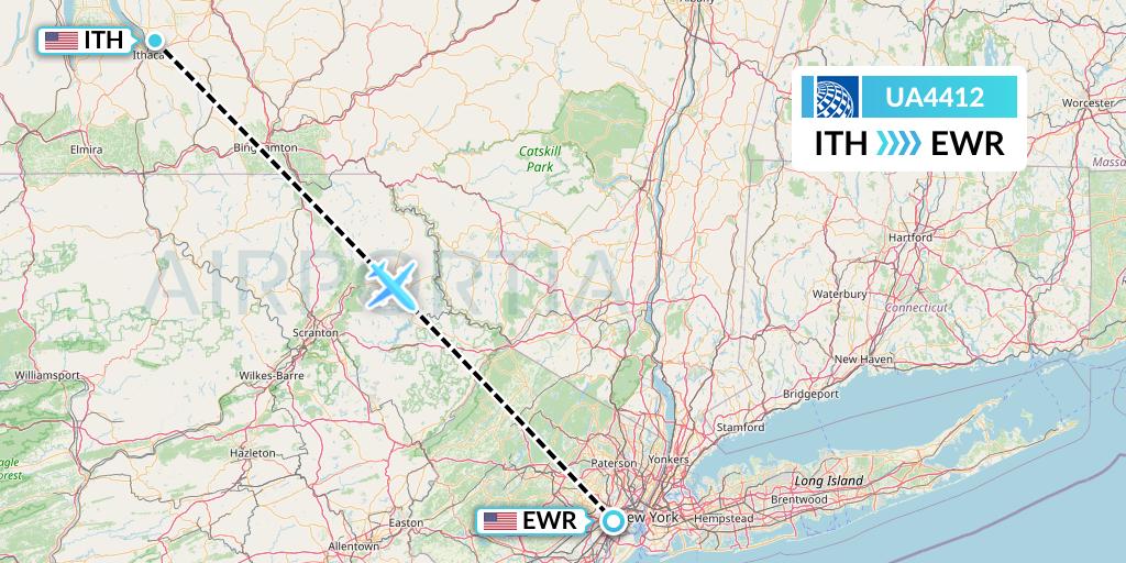 UA4412 Flight Status United Airlines Ithaca to New York (UAL4412)