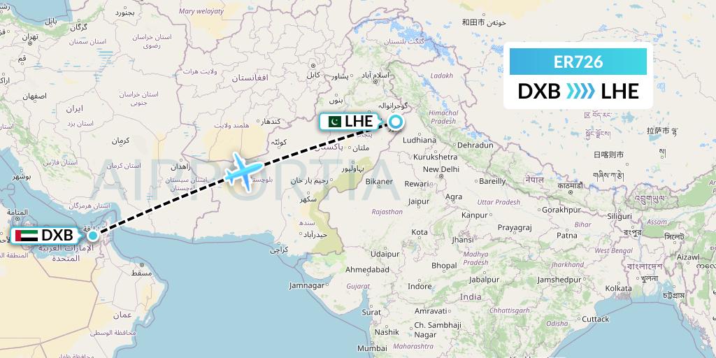 ER726 Flight Status Serene Air Dubai to Lahore (SEP726)