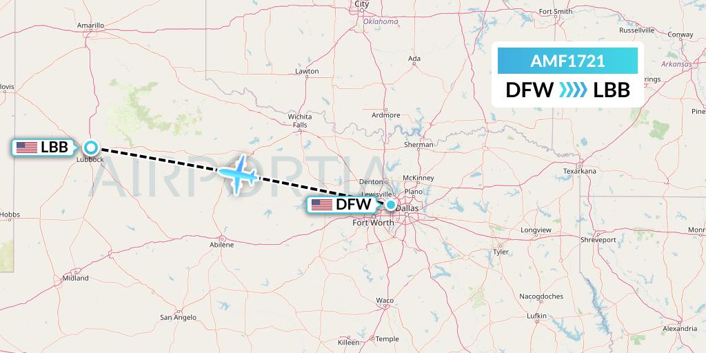 AMF1721 Flight Status Ameriflight Dallas to Lubbock