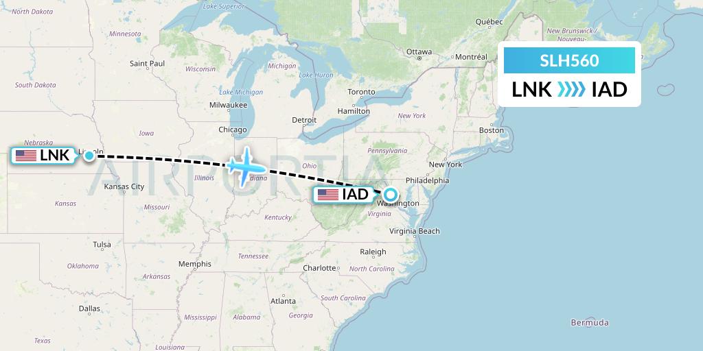 SLH560 Flight Status Silverhawk Aviation Lincoln to Washington