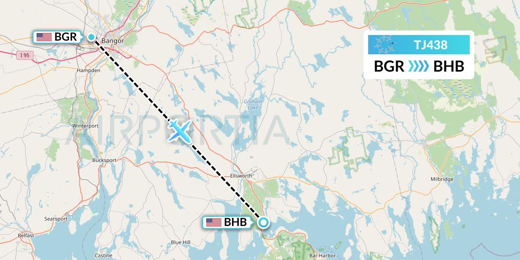 TJ438 Flight Status Tradewind Aviation Bangor to Bar Harbor (GPD438)