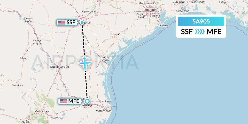 5A905 Flight Status Alpine Air Express San Antonio to McAllen (AIP905)