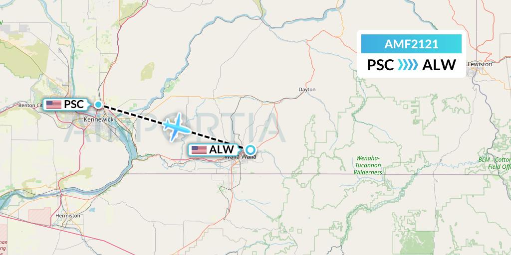 AMF2121 Flight Status Ameriflight Pasco to Walla Walla