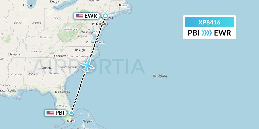 XP8416 Flight Status Avelo Airlines West Palm Beach to New York (VXP8416)
