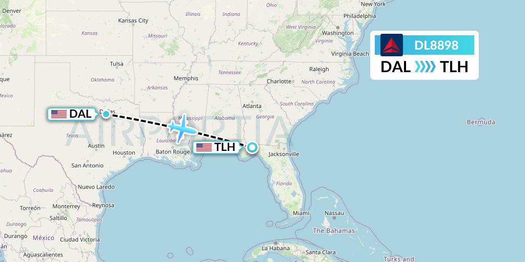 DL8898 Flight Status Delta Air Lines Dallas to Tallahassee (DAL8898)