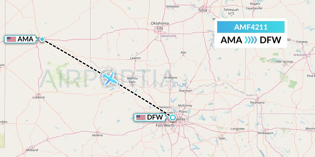 AMF4211 Flight Status Ameriflight Amarillo to Dallas