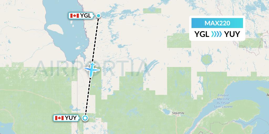 MAX220 Flight Status Max Aviation La Grande Riviere to Rouyn