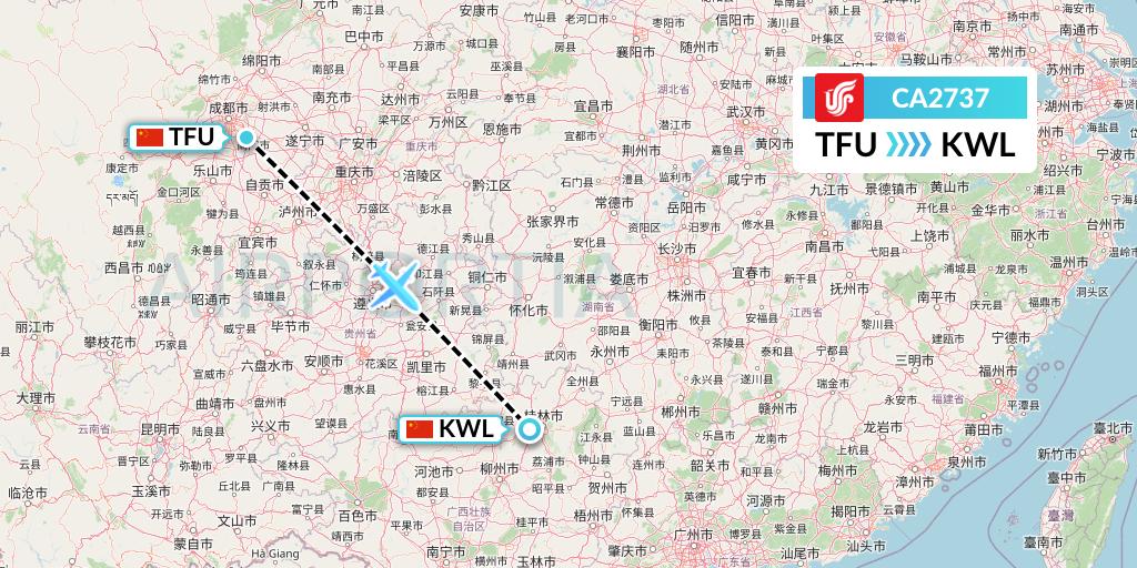 CA2737 Flight Status Air China Chengdu to Guilin (CCA2737)
