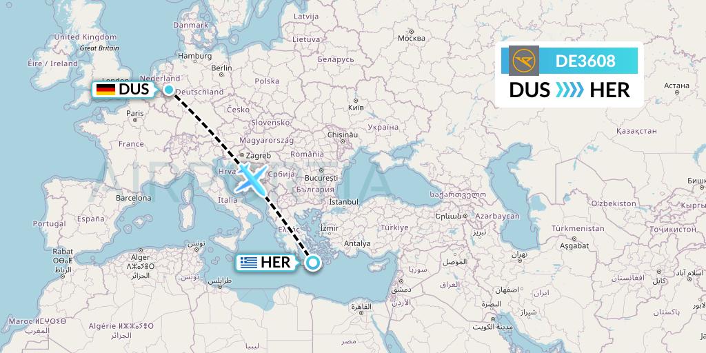 DE3608 Flight Status Condor Dusseldorf to Heraklion (CFG3608)