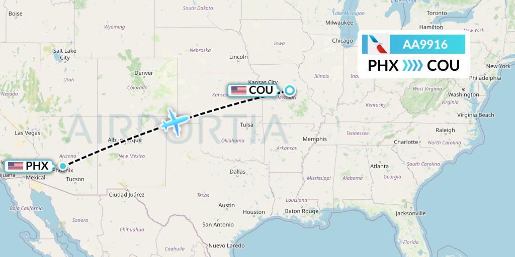 AA9916 Flight Status American Airlines Phoenix to Columbia (AAL9916)
