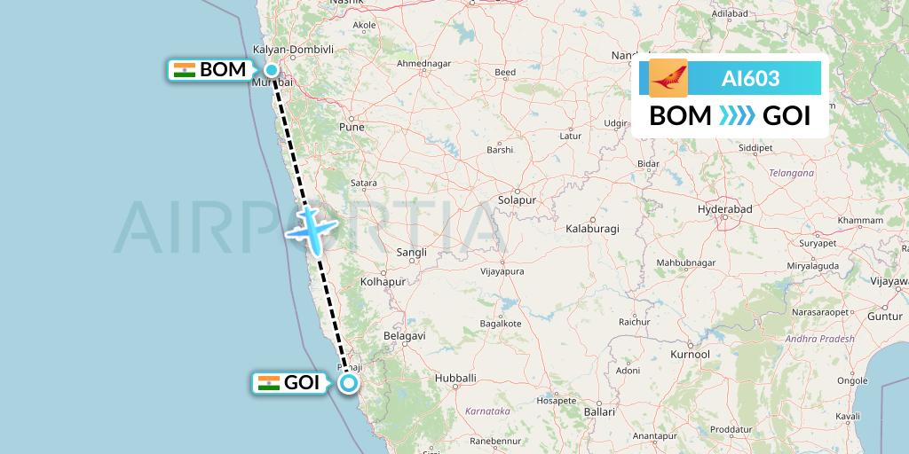AI603 Flight Status Air India Mumbai To Goa AIC603 ai603-flight-status-air-india-mumbai-to-goa-aic603