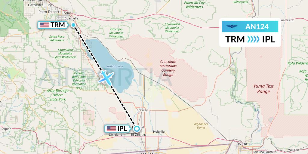 AN124 Advanced Air Flight Map: Thermal to Imperial