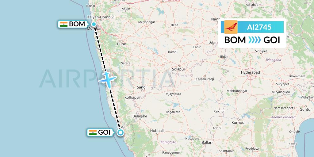 AI2745 Flight Status Air India Mumbai To Goa AIC2745 ai2745-flight-status-air-india-mumbai-to-goa-aic2745