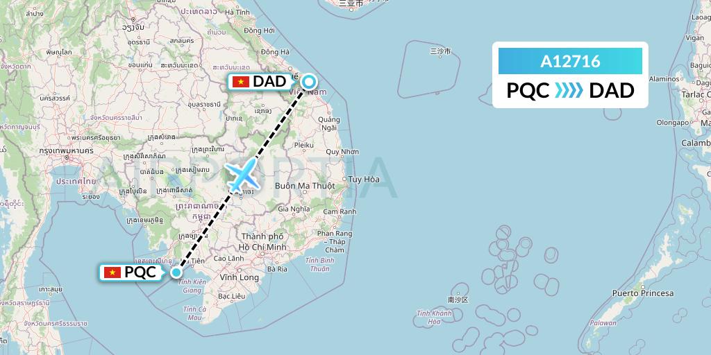 A12716 A.p.g. Distribution Systems Flight Map: Phu Quoc to Da Nang