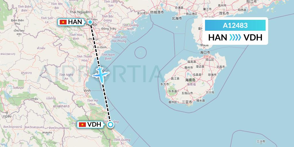 A12483 A.p.g. Distribution Systems Flight Map: Hanoi to Dong Hoi