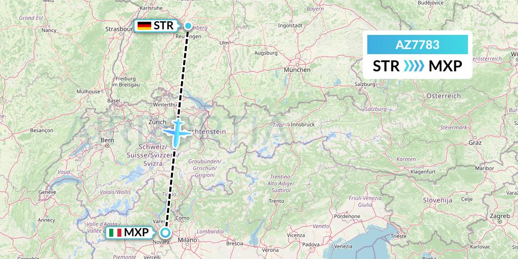 AZ7783 Flight Status ITA Airways: Stuttgart to Milan (ITY7783)