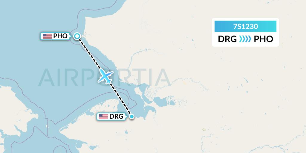 7S1230 Ryan Air (USA) Flight Map: Deering to Point Hope