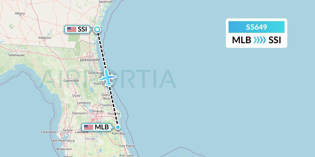 S5649 Star Air Flight Map: Melbourne to Brunswick