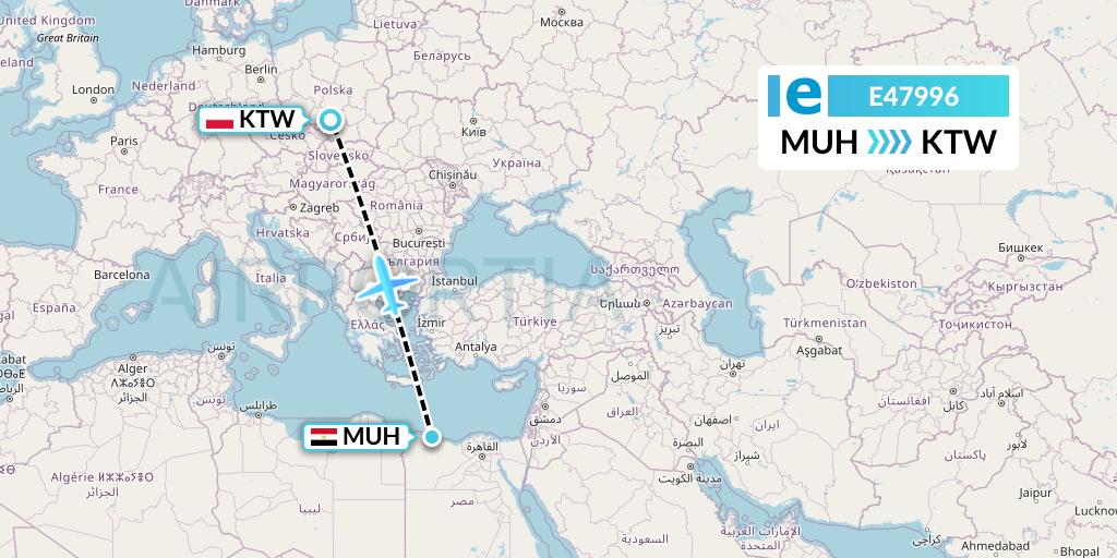 E47996 Estelar Latinoamerica C.A. Flight Map: Mersa Matruh to Katowice