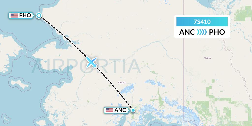 7S410 Ryan Air (USA) Flight Map: Anchorage to Point Hope