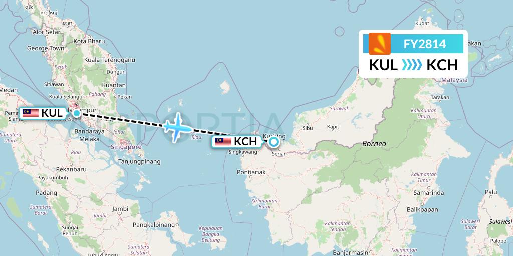 FY2814 Flight Status Firefly: Kuala Lumpur to Kuching (FFM2814)