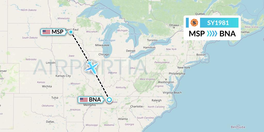 SY1981 Flight Status Sun Country Airlines Minneapolis To Nashville sy1981-flight-status-sun-country-airlines-minneapolis-to-nashville