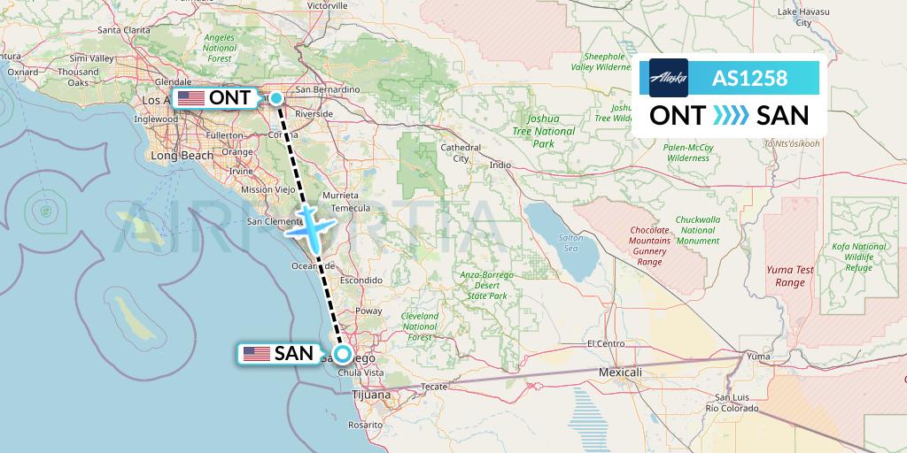 AS1258 Flight Status Alaska Airlines Ontario To San Diego ASA1258 as1258-flight-status-alaska-airlines-ontario-to-san-diego-asa1258