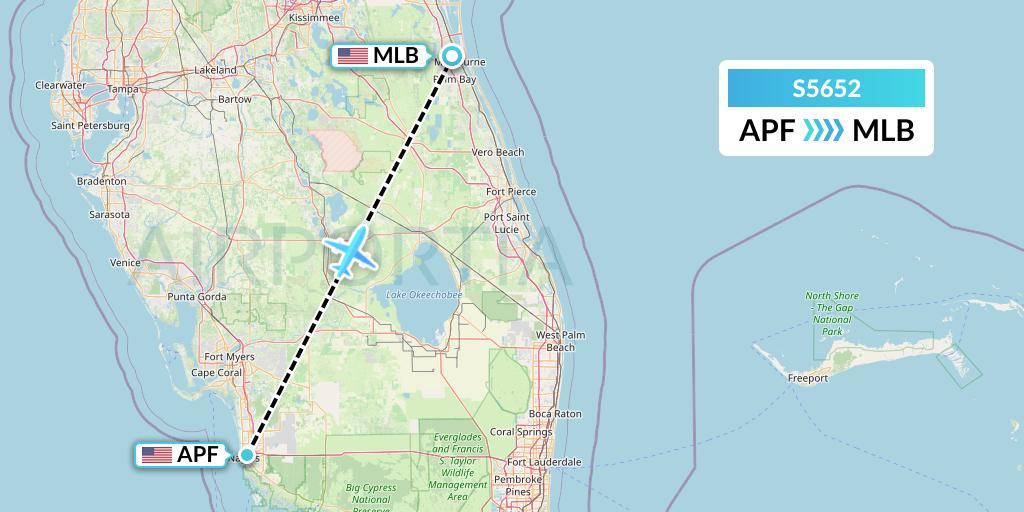 S5652 Star Air Flight Map: Naples to Melbourne